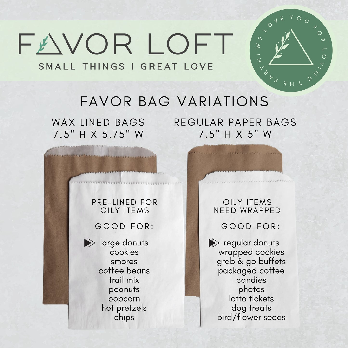 Donut Leave Without A Treat Favor Bag
